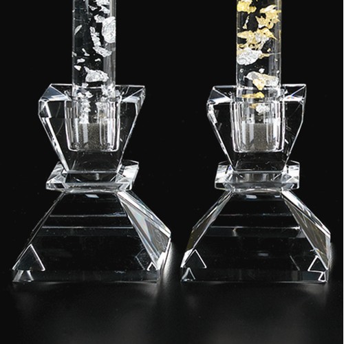 Crystal candlesticks
